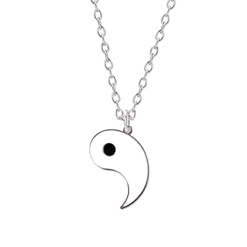 Peris Gems Yin & Yang Alloy Two Petal Necklaces - Harmony Healing Necklaces SHEIN Amazon Temu