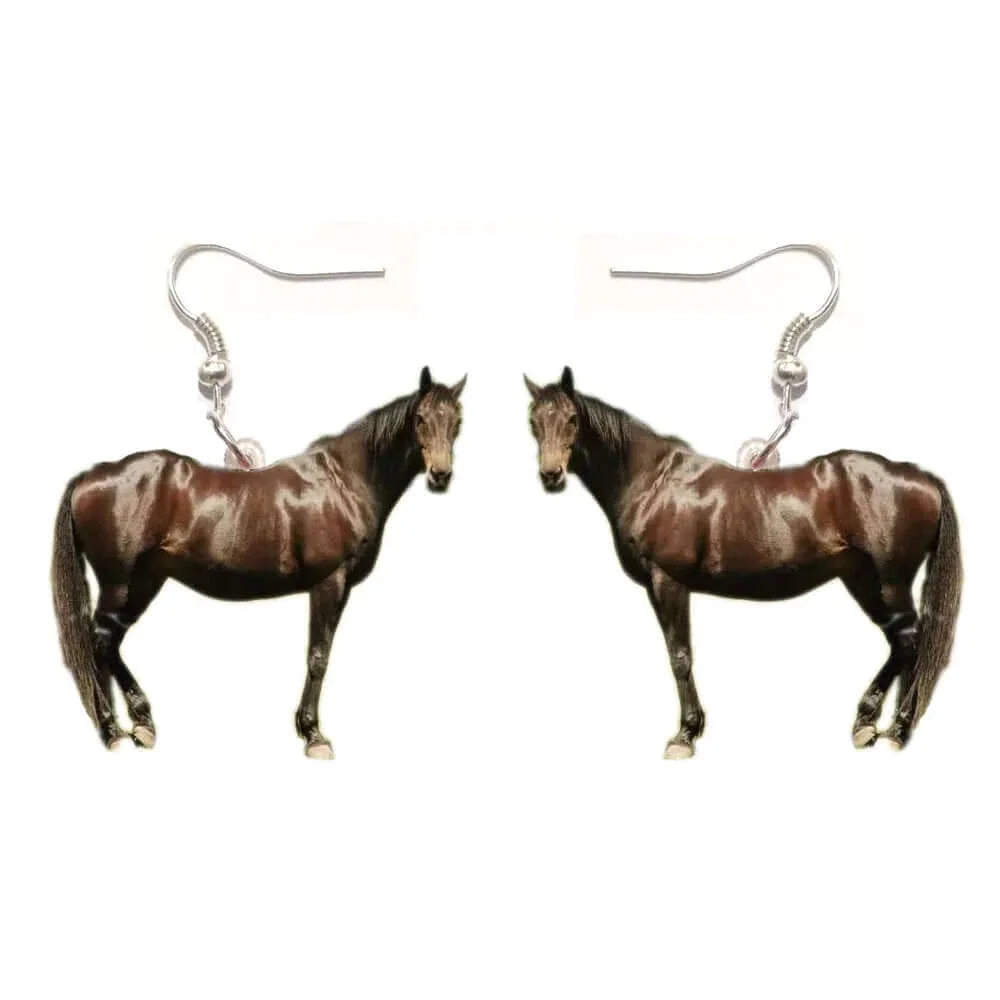 Peris Gems  1 1 Pair Horse Acrylic Earrings Womens Earrings In Jewelry Gifts for Women Love Animal Horse Charm Fashion Earring 2024 SHEIN Amazon Temu