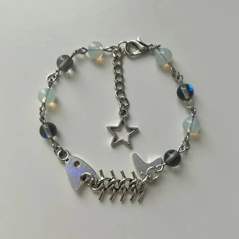 Peris Gems 1 Fish Bone Bracelet aesthetic Y2K fairy SHEIN Amazon Temu