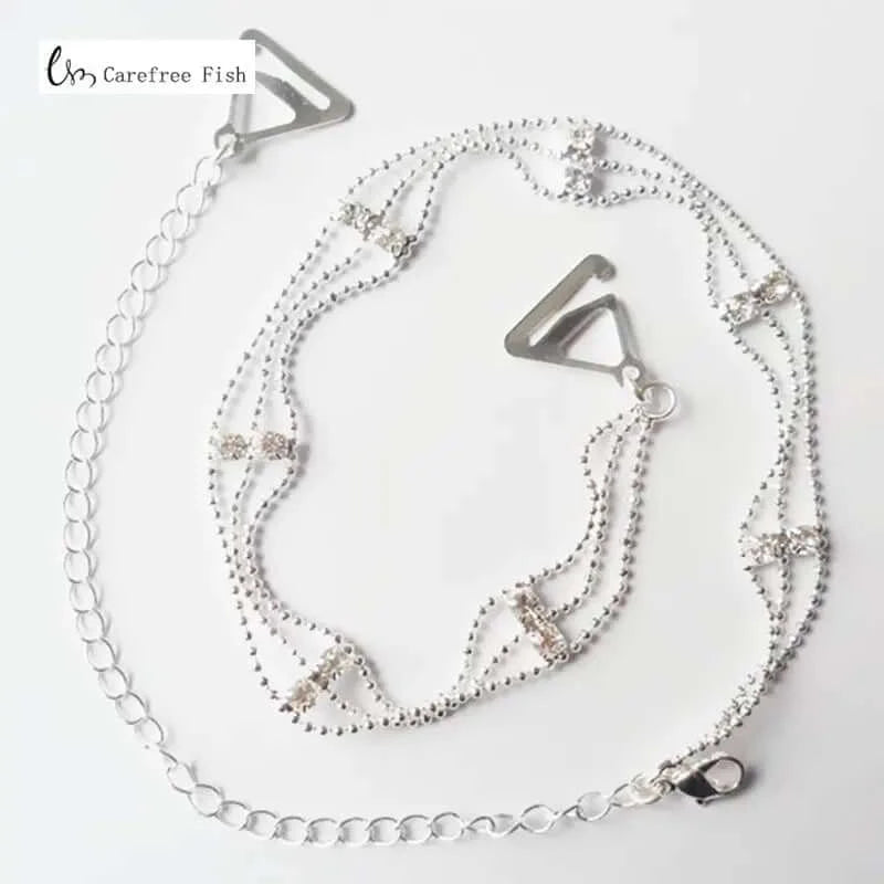 Peris Gems  1 Pair Adjustable Crystal Belt | Gorgeous Diamante Rhinestone Bra Strap for Women SHEIN Amazon Temu