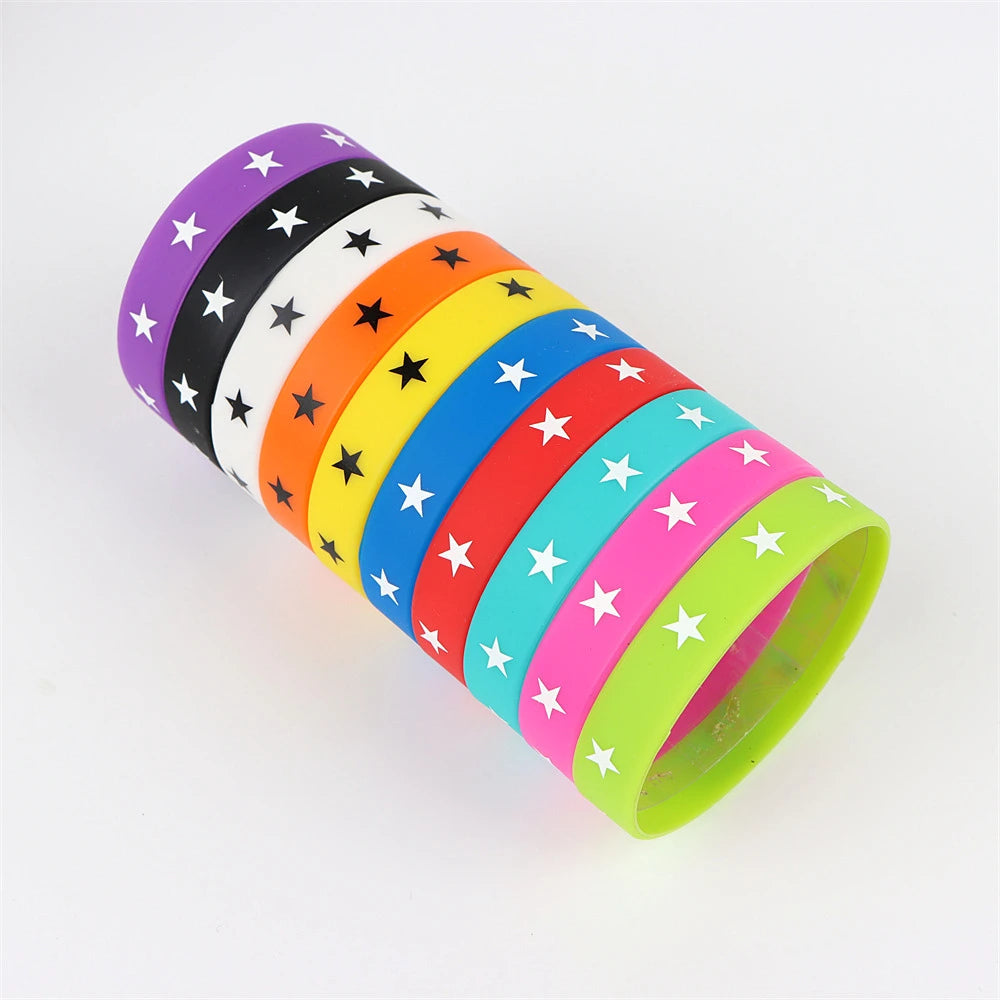 Peris Gems 10/20/30/50Pcs/Lot Fashion Simple Luminous Silicone Bracelet For Men Women Sports Love Mixed Style Jewelry Birthday Party Gifts SHEIN Amazon Temu