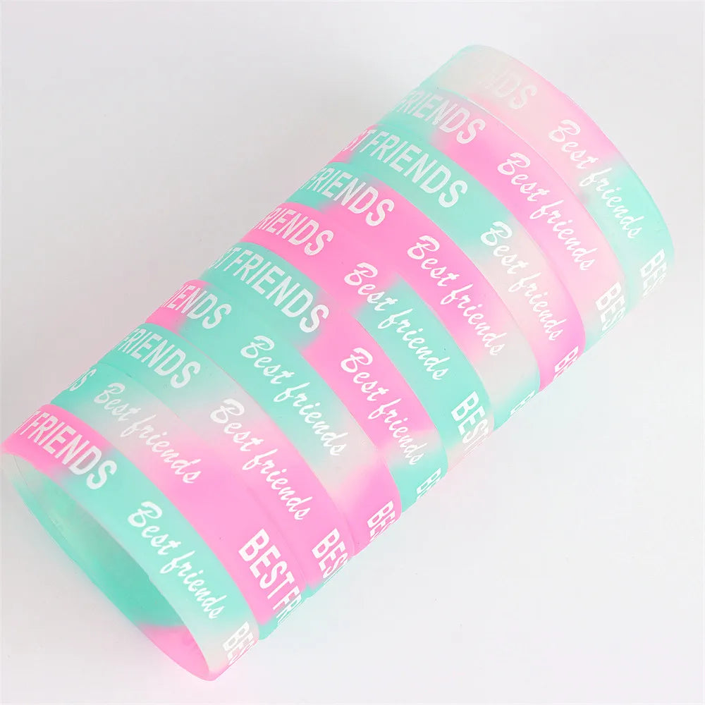 Peris Gems 10/20/30/50Pcs/Lot Fashion Simple Luminous Silicone Bracelet For Men Women Sports Love Mixed Style Jewelry Birthday Party Gifts SHEIN Amazon Temu