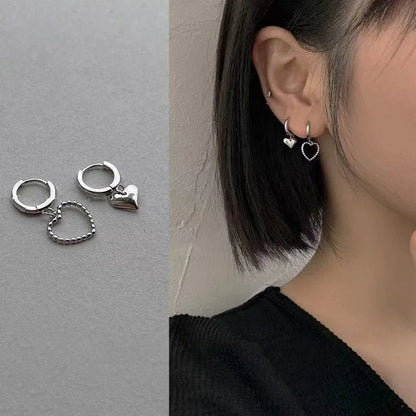 Peris Gems  10 Black Heart Geometric Dangle Earrings for Women SHEIN Amazon Temu