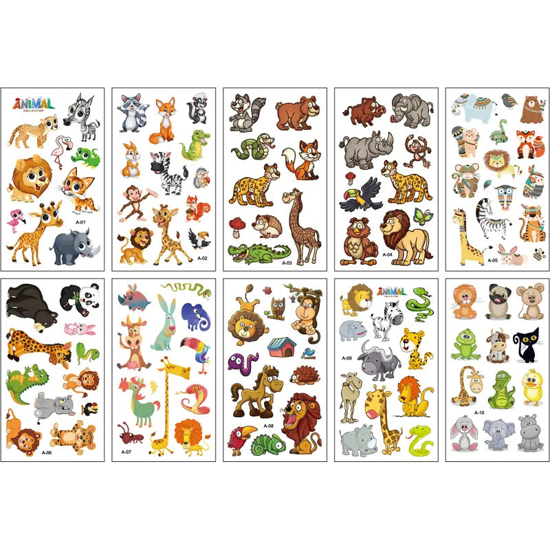 Peris Gems 10 Sheets/Set Animal Dinosaur Space Watch Children&