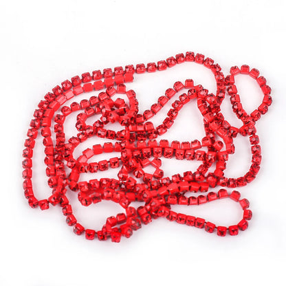 Peris Gems 10 Yards Glass crystal Strass Rhinestone Cup Chain Sew On Diamond Glue-On Close Chains Glitter Trim Cup Chain sew on Garment G12 SHEIN Amazon Temu