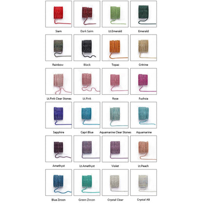 Peris Gems 10 Yards Glass crystal Strass Rhinestone Cup Chain Sew On Diamond Glue-On Close Chains Glitter Trim Cup Chain sew on Garment G12 SHEIN Amazon Temu