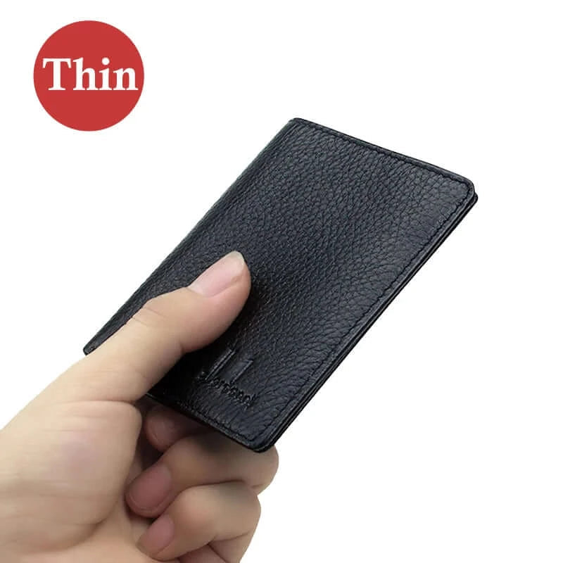 Peris Gems  100% Genuine Leather Small Mini Ultra-thin Wallets men Compact wallet Handmade wallet Cowhide Card Holder Short Design purse New SHEIN Amazon Temu