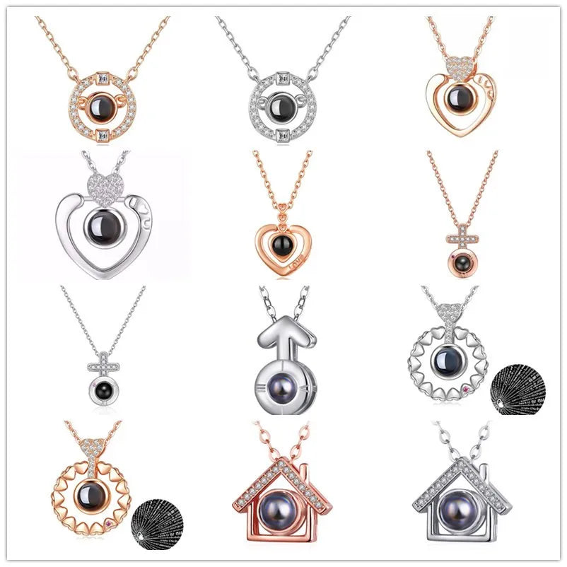 Peris Gems 100 Languages I Love You Necklace Valentine&