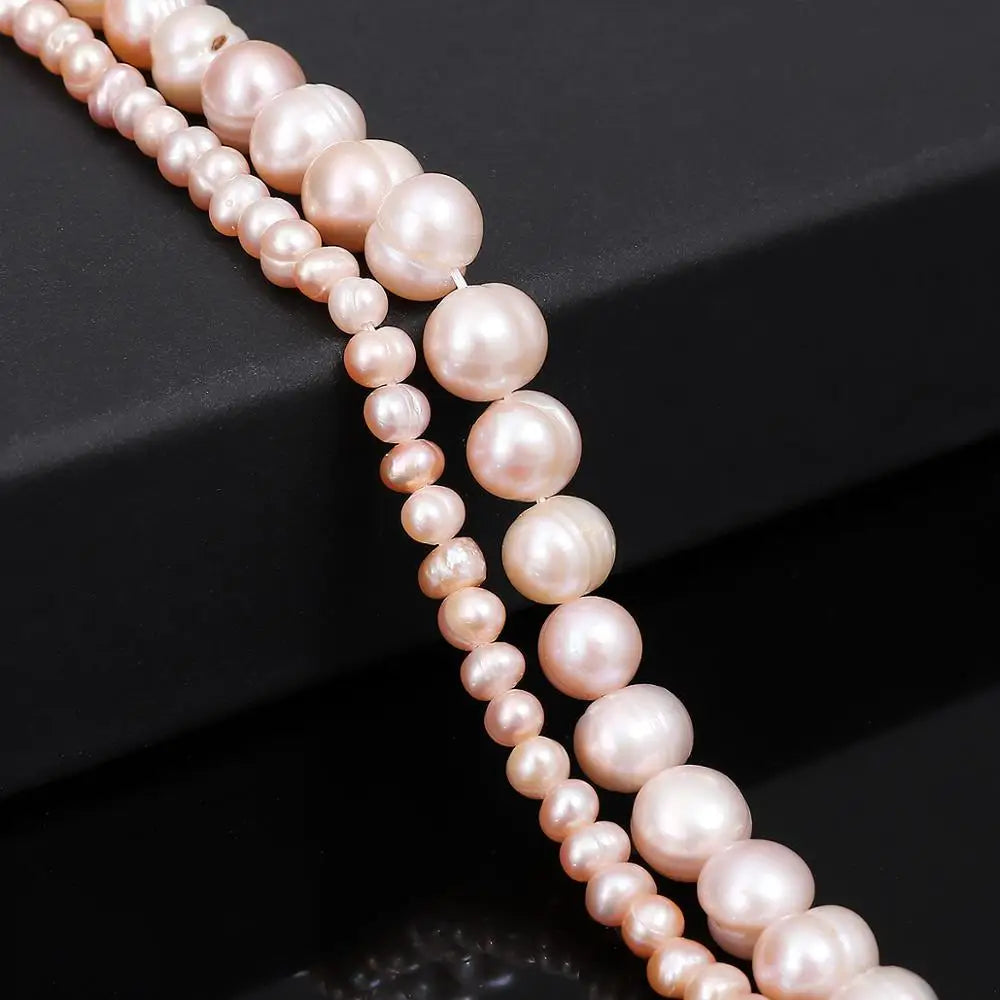 Peris Gems 100% Natural Freshwater Pearl Beads High Quality Fine Punch Loose Beads for DIY Women Elegant Bracelet Necklace Jewelry Making SHEIN Amazon Temu