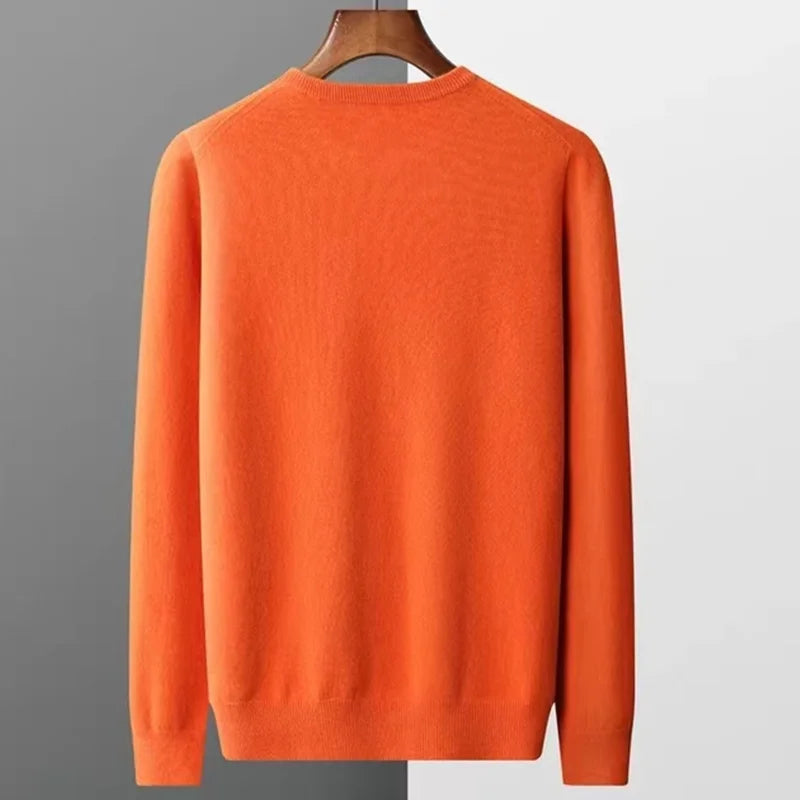 Peris Gems  100% Pure Merino Wool Cashmere Sweater for Men: Fashionable Round Neck Top 100% Pure Merino Wool Cashmere Sweater for Men: Round Neck SHEIN Amazon Temu