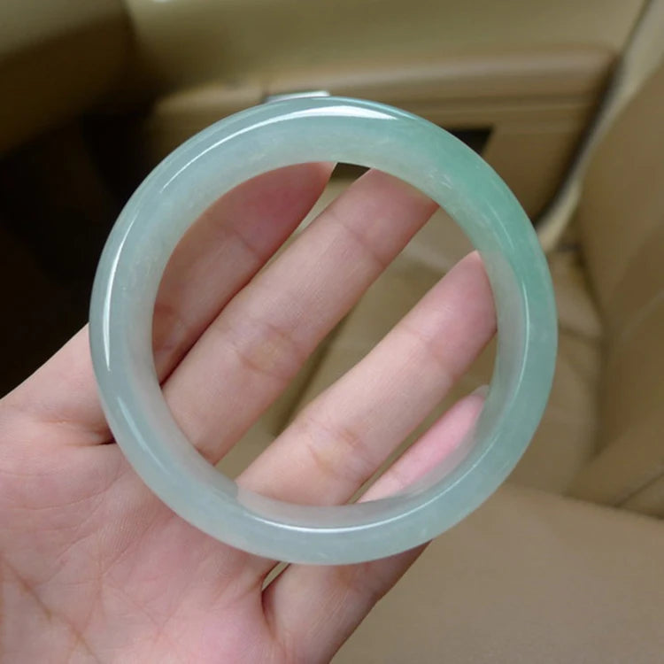 Peris Gems 100% real green jade bangles natural handmade bracelets floating flower emerald ladies bracelet jade gift Bangles Lady PartyGift SHEIN Amazon Temu