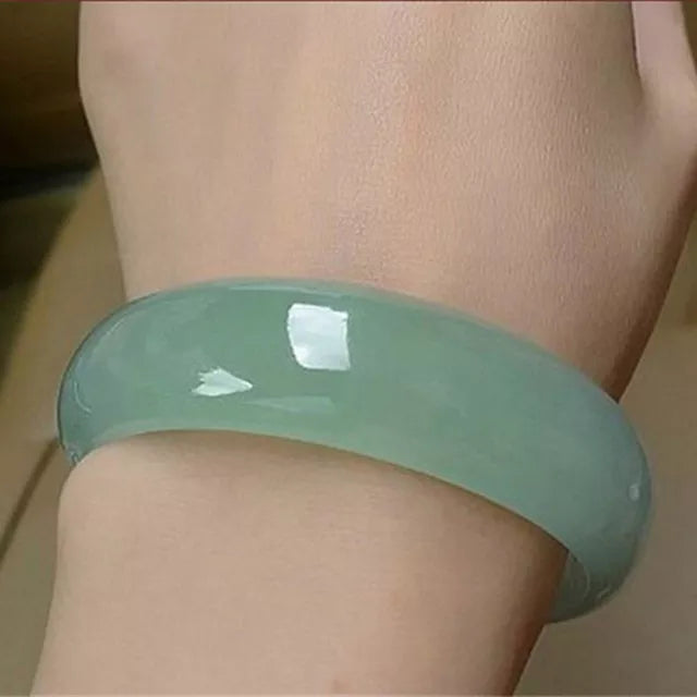 Peris Gems 100% real green jade bangles natural handmade bracelets floating flower emerald ladies bracelet jade gift Bangles Lady PartyGift SHEIN Amazon Temu