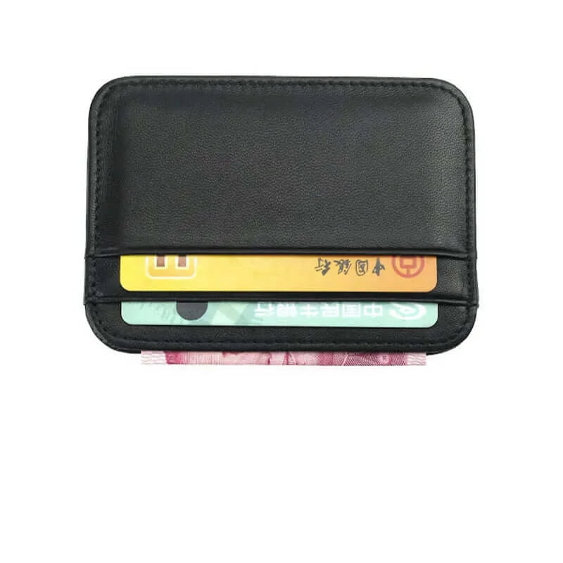 Peris Gems  100% Sheepskin Genuine Leather Card Holder Super Slim Soft Credit Card Wallet Men Wallets Purse - Gibo Auja SHEIN Amazon Temu