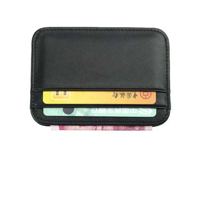 Peris Gems  100% Sheepskin Genuine Leather Card Holder Super Slim Soft Credit Card Wallet Men Wallets Purse - Gibo Auja SHEIN Amazon Temu