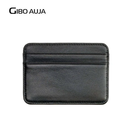 Peris Gems  100% Sheepskin Genuine Leather Card Holder Super Slim Soft Credit Card Wallet Men Wallets Purse - Gibo Auja SHEIN Amazon Temu