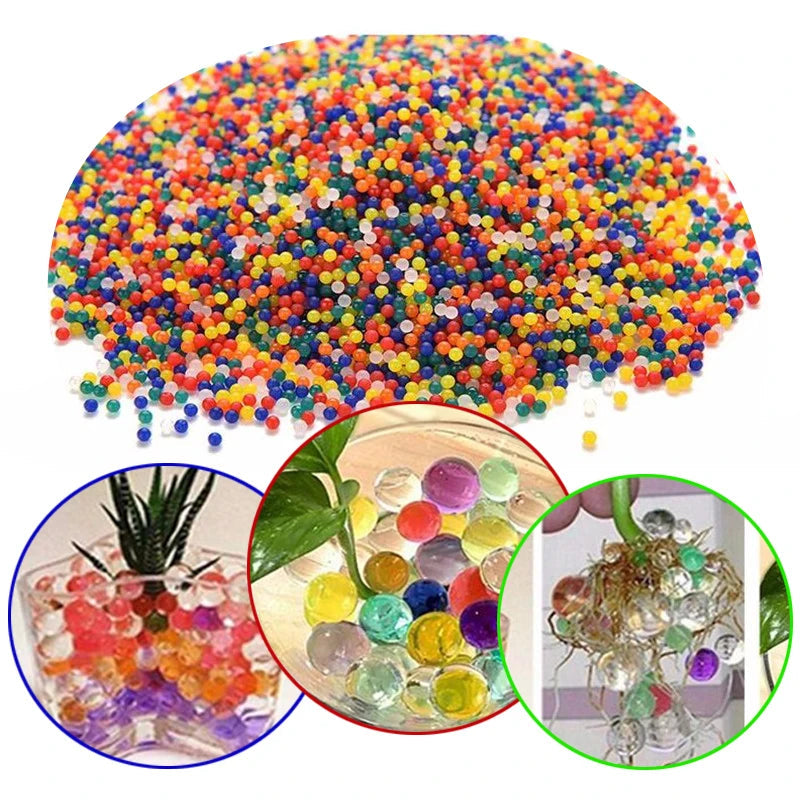 Peris Gems 10000 Pcs/Bag Home Decor Pearl Shaped Crystal Soil Water Beads Bio Gel Ball For Flower/Weeding Mud Grow Magic Jelly Balls SHEIN Amazon Temu