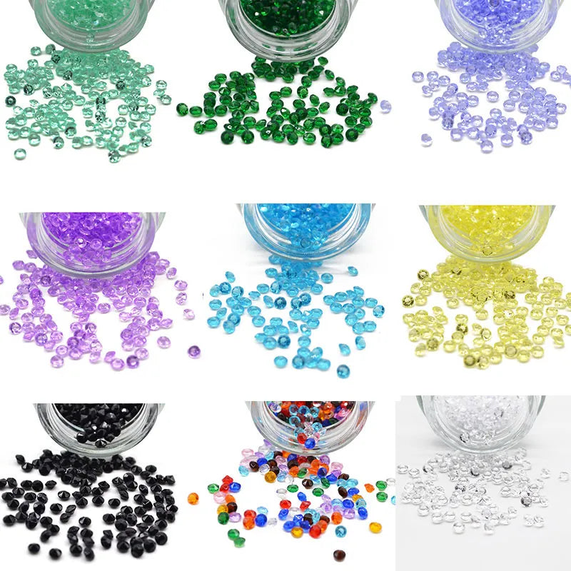 Peris Gems 1000p Diamond Confetti Vase Filler Party Decoration for Weddings Bridal Shower 4.5mm Acrylic Crystals Filler Beads Table Scatter SHEIN Amazon Temu