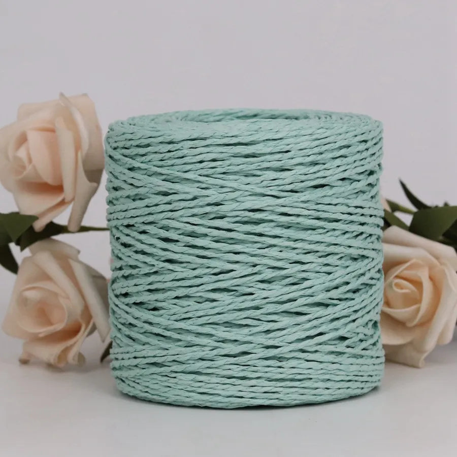Peris Gems 100g/ball Raffia Yarn Kintting Paper Straw Yarn for Crocheting Hat Fancy Yarn Flower Packing Summer Fashion Handmade Material SHEIN Amazon Temu