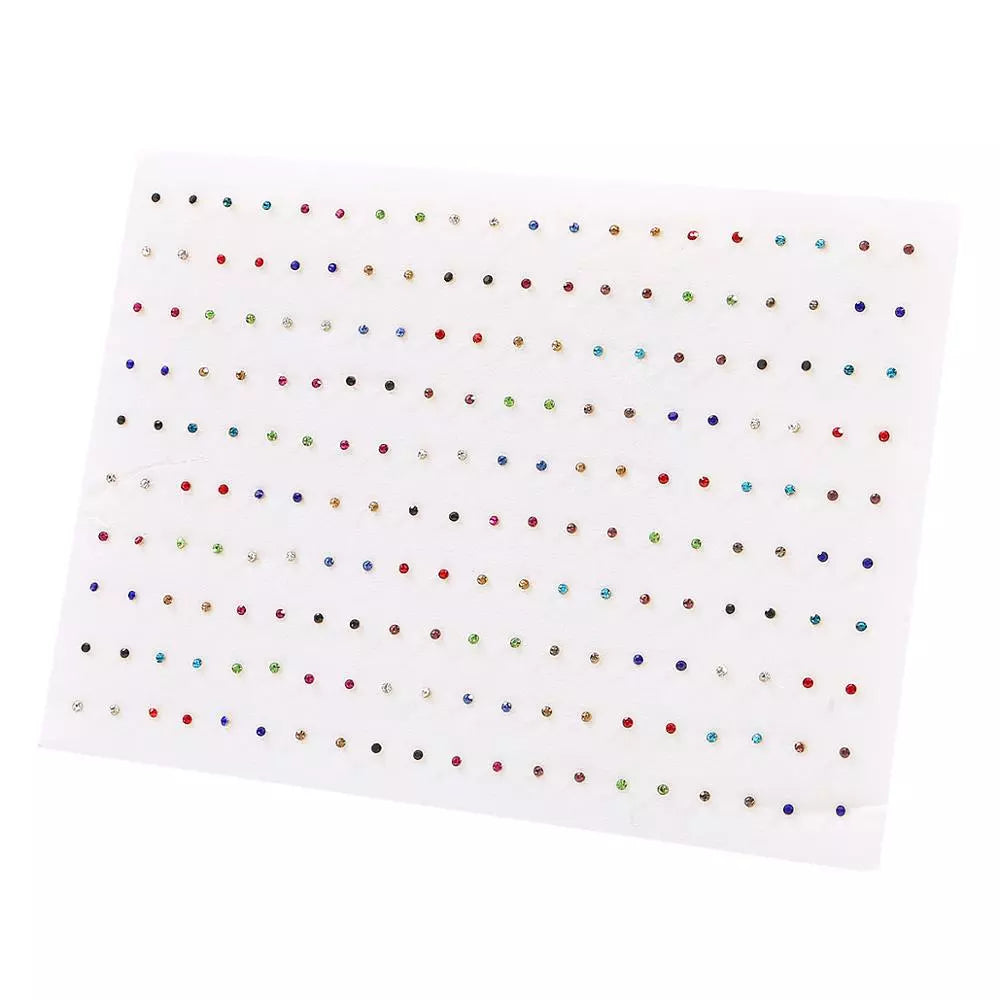 Peris Gems 100pair 12 100/36Pair Colorful Fruit Flower Heart Star Crystal Stud Earrings Set Women Girls Small Plastic Geometric Crown Earrings Jewelry SHEIN Amazon Temu