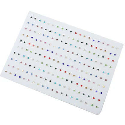 Peris Gems 100pair 8 100/36Pair Colorful Fruit Flower Heart Star Crystal Stud Earrings Set Women Girls Small Plastic Geometric Crown Earrings Jewelry SHEIN Amazon Temu