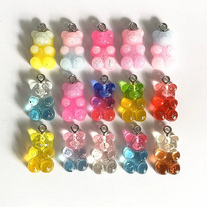 Peris Gems 102 10Pcs Candy Bear Pendant Charms for Necklace Bracelet Earrings Jewelry Making Diy Findings Resin Bears Christmas Making SHEIN Amazon Temu
