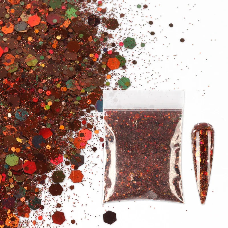 Peris Gems 10G-LSLBX5 10G Chameleons Shiny Resin Pigment Holographic Colorful Glitter Powder Silicone Mold for Epoxy Resin DIY Jewelry Earrings Crafts SHEIN Amazon Temu