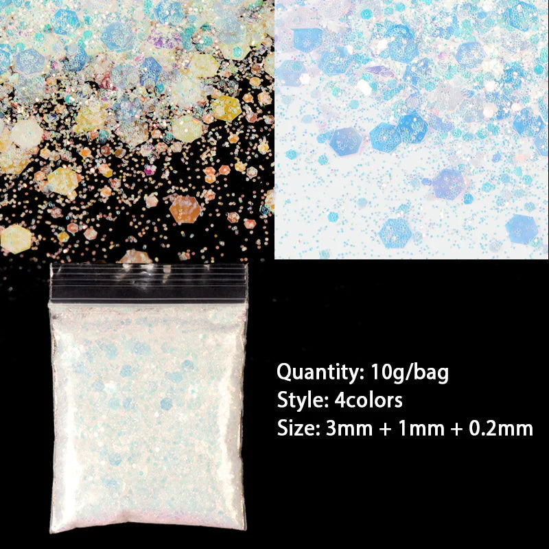 Peris Gems 10G-RYMXD2 10G Chameleons Shiny Resin Pigment Holographic Colorful Glitter Powder Silicone Mold for Epoxy Resin DIY Jewelry Earrings Crafts SHEIN Amazon Temu