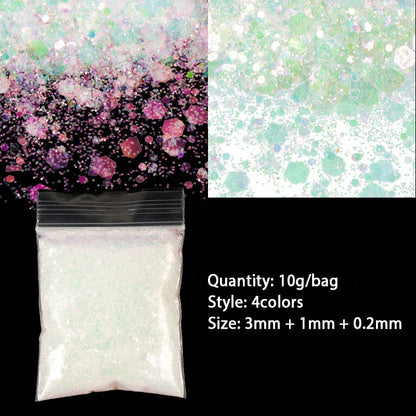 Peris Gems 10G-RYMXD4 10G Chameleons Shiny Resin Pigment Holographic Colorful Glitter Powder Silicone Mold for Epoxy Resin DIY Jewelry Earrings Crafts SHEIN Amazon Temu