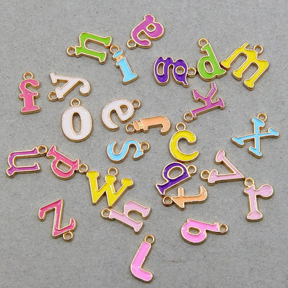Peris Gems 10pcs 10mm English Alphabet Pendant Enamel Charms Initial Letter Pendants For Jewelry Making Handmade DIY Bracelet Earrings SHEIN Amazon Temu