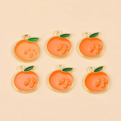 Peris Gems 10pcs 2 10Pcs Enamel Orange Charms for Earrings Pendants Necklaces Fruit Tangerine Charms Handmade DIY Jewelry Making Accessories SHEIN Amazon Temu