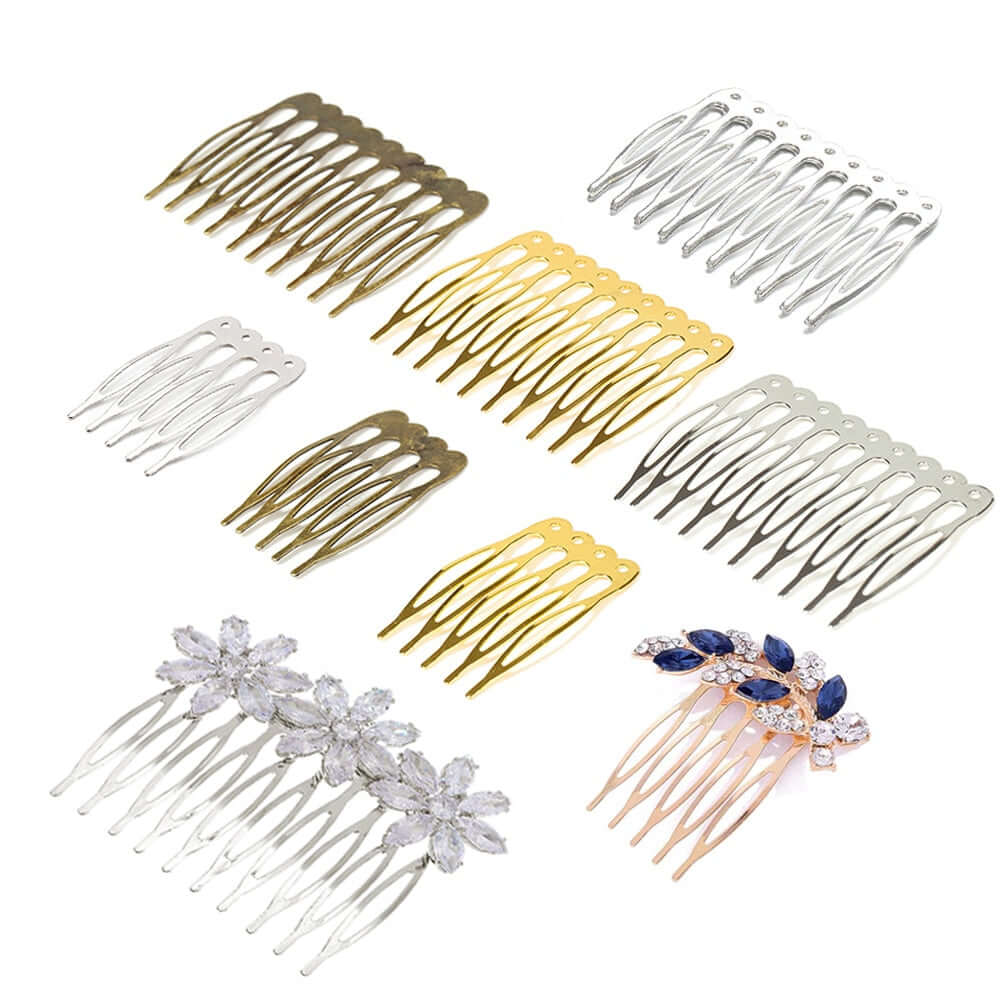 Peris Gems  10pcs 5/10 Teeth DIY Metal Hairpin Comb Claws SHEIN Amazon Temu