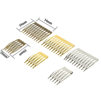 Peris Gems  10pcs 5/10 Teeth DIY Metal Hairpin Comb Claws SHEIN Amazon Temu
