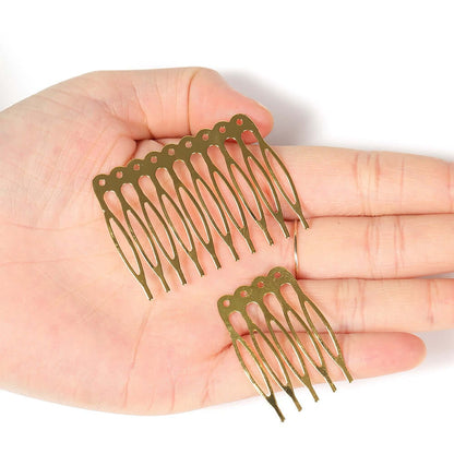 Peris Gems  10pcs 5/10 Teeth DIY Metal Hairpin Comb Claws SHEIN Amazon Temu