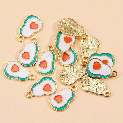 Peris Gems 10pcs 5 10Pcs Enamel Orange Charms for Earrings Pendants Necklaces Fruit Tangerine Charms Handmade DIY Jewelry Making Accessories SHEIN Amazon Temu