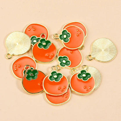 Peris Gems 10pcs 9 10Pcs Enamel Orange Charms for Earrings Pendants Necklaces Fruit Tangerine Charms Handmade DIY Jewelry Making Accessories SHEIN Amazon Temu