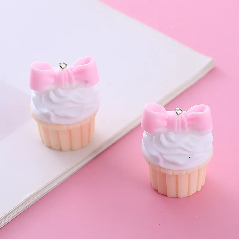 Peris Gems 10pcs Cute 3D Fruit Cake Cup Resin Charms Kawaii Food Pendant for DIY Jewelry Making Accessories Handmade Earring Necklace SHEIN Amazon Temu