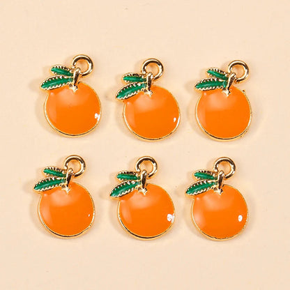 Peris Gems 10Pcs Enamel Orange Charms for Earrings Pendants Necklaces Fruit Tangerine Charms Handmade DIY Jewelry Making Accessories SHEIN Amazon Temu