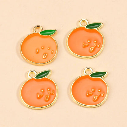 Peris Gems 10Pcs Enamel Orange Charms for Earrings Pendants Necklaces Fruit Tangerine Charms Handmade DIY Jewelry Making Accessories SHEIN Amazon Temu