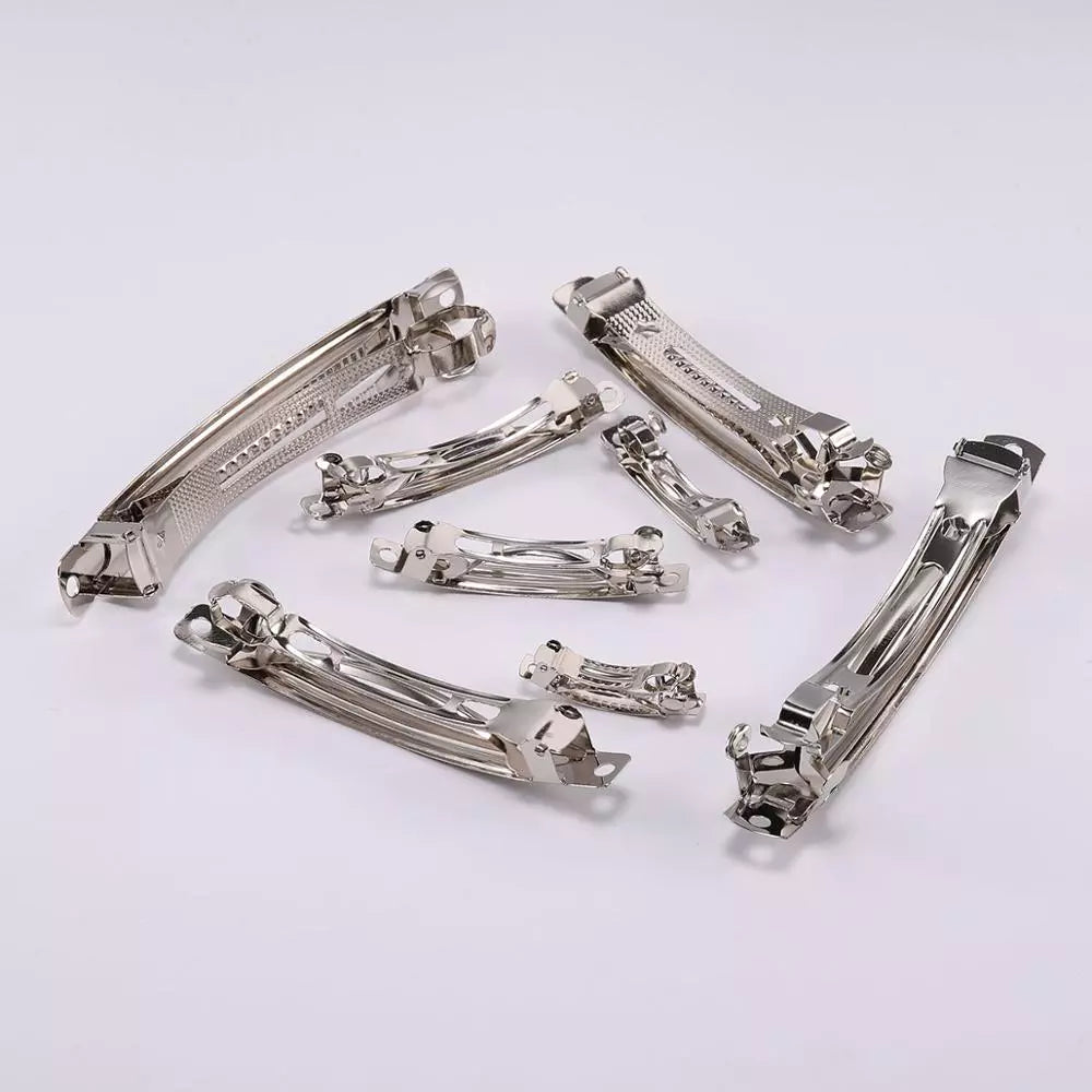 Peris Gems 10pcs French Barrette Style Spring Hair Clips Base Automatic Clip Blank Width Setting Bow Hairpin Supplies For Jewelry Making SHEIN Amazon Temu