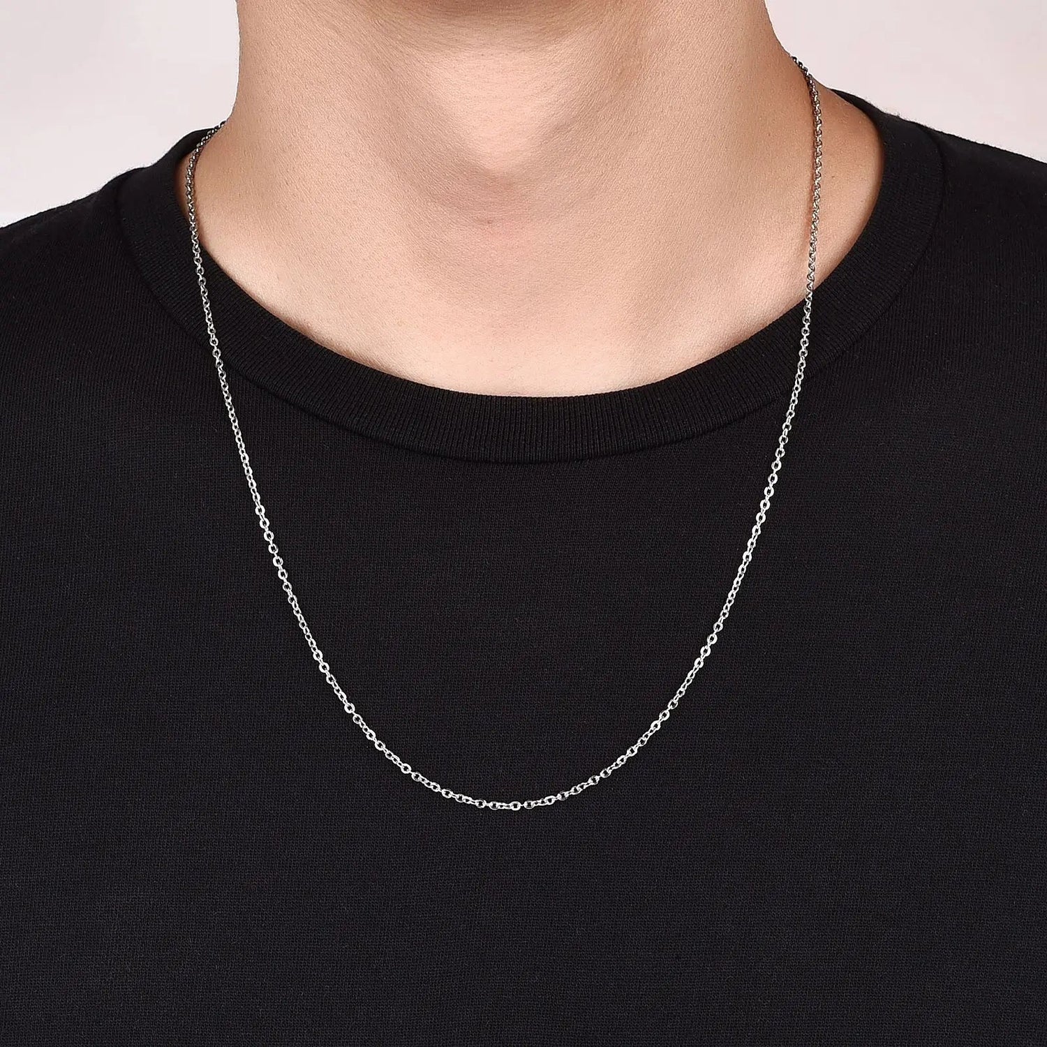 Peris Gems 10pcs Gold Color Stainless Steel Link 45/50/55/60CM Bulk Necklace Chains Jewelry Cuban Chains Wholesale Chain Chokers DIY Crafts SHEIN Amazon Temu