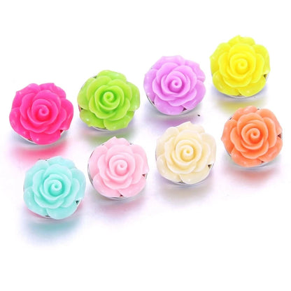 Peris Gems  10pcs/lot New Mixed Snap Jewelry Glass Resin Charms 18mm Snap Button Jewelry for 18mm Snaps Bracelet SHEIN Amazon Temu