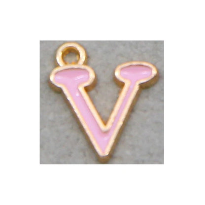 Peris Gems 10pcs   V 10pcs 10mm English Alphabet Pendant Enamel Charms Initial Letter Pendants For Jewelry Making Handmade DIY Bracelet Earrings SHEIN Amazon Temu