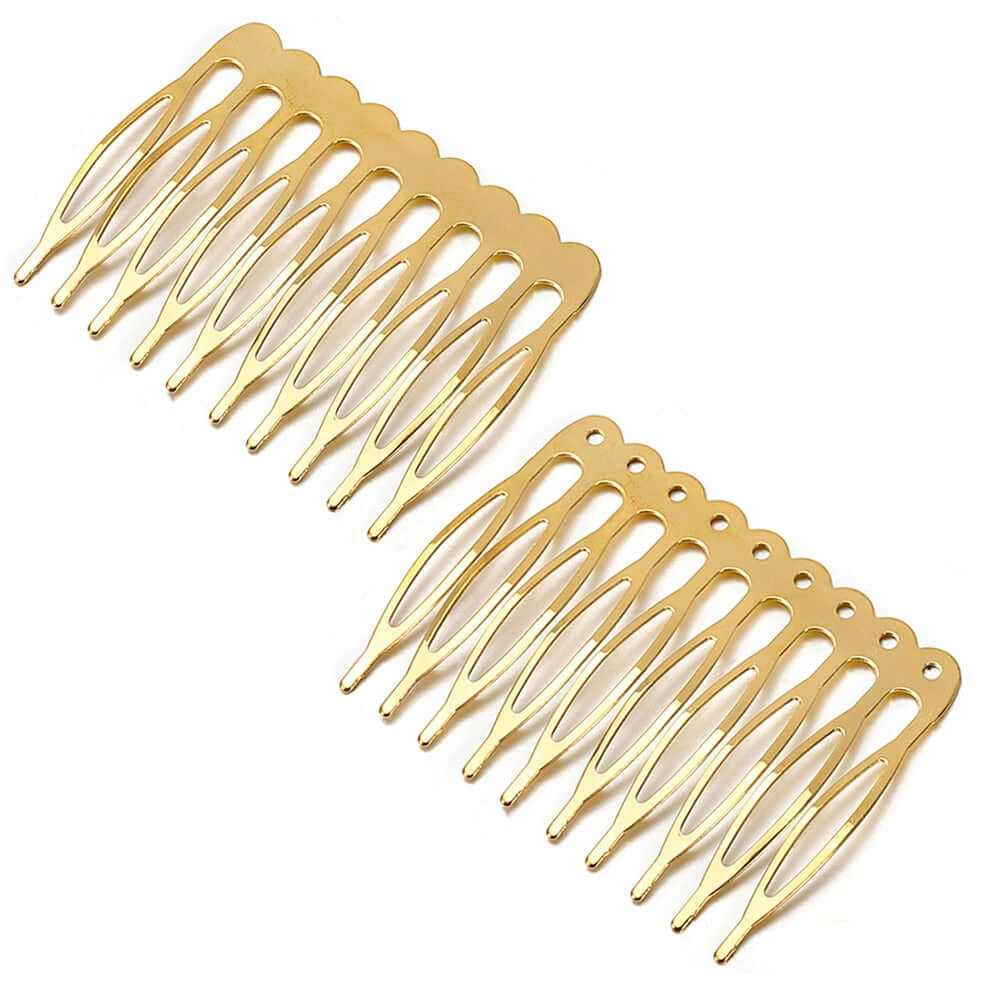 Peris Gems  10teeth Gold 10pcs 5/10 Teeth DIY Metal Hairpin Comb Claws SHEIN Amazon Temu