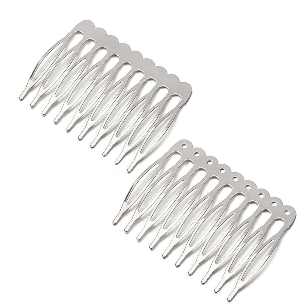 Peris Gems  10teeth Rhdoium 10pcs 5/10 Teeth DIY Metal Hairpin Comb Claws SHEIN Amazon Temu