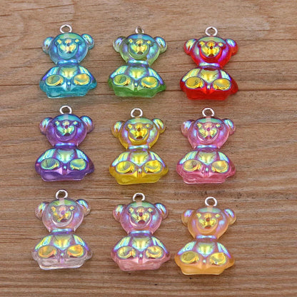 Peris Gems 11B1-2 10Pcs 27 Styles Mix Fruit Animals Flowers Sieve Resin Earring Charms Diy Findings Keychain Bracelets Pendant For Jewelry Making SHEIN Amazon Temu