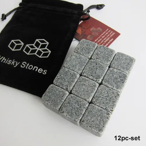 Peris Gems  12pc dark g in bag Drixon 100% Natural Whiskey Stones Sipping Dry Ice Cube Whisky Stone Whisky Rock Cooler Wedding Gift Favor Christmas Bar SHEIN Amazon Temu