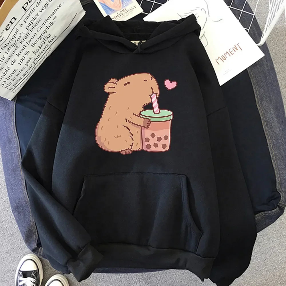 Peris Gems 14209-BH1 / XL Kawaii  Bubble Tea Capybara Hoodie Women/Men Aesthetic Graphic Funny Hoodies Unisex Autumn Winter Harajuku Pullovers Sweatshirts Kawaii  Bubble Tea Capybara Hoodie Women/Men Aesthetic Graphic Funny Hoodies Unisex Autumn Winter Harajuku Pullovers Sweatshirts SHEIN Amazon Temu