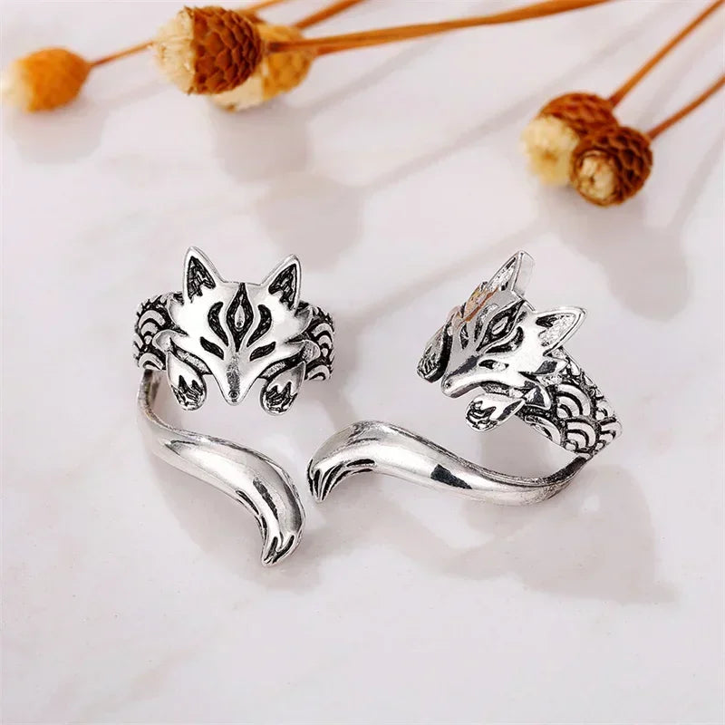 Peris Gems  2024 New Trendy Fox Shape Clip Earrings for Women Antique Silver Color  Ear Cuff  Girl Statement Jewelry Drop Ship SHEIN Amazon Temu