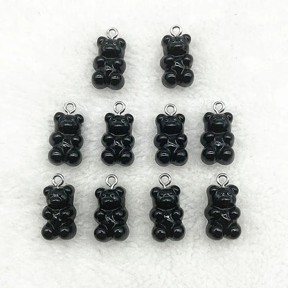 Peris Gems 39 10Pcs Candy Bear Pendant Charms for Necklace Bracelet Earrings Jewelry Making Diy Findings Resin Bears Christmas Making SHEIN Amazon Temu
