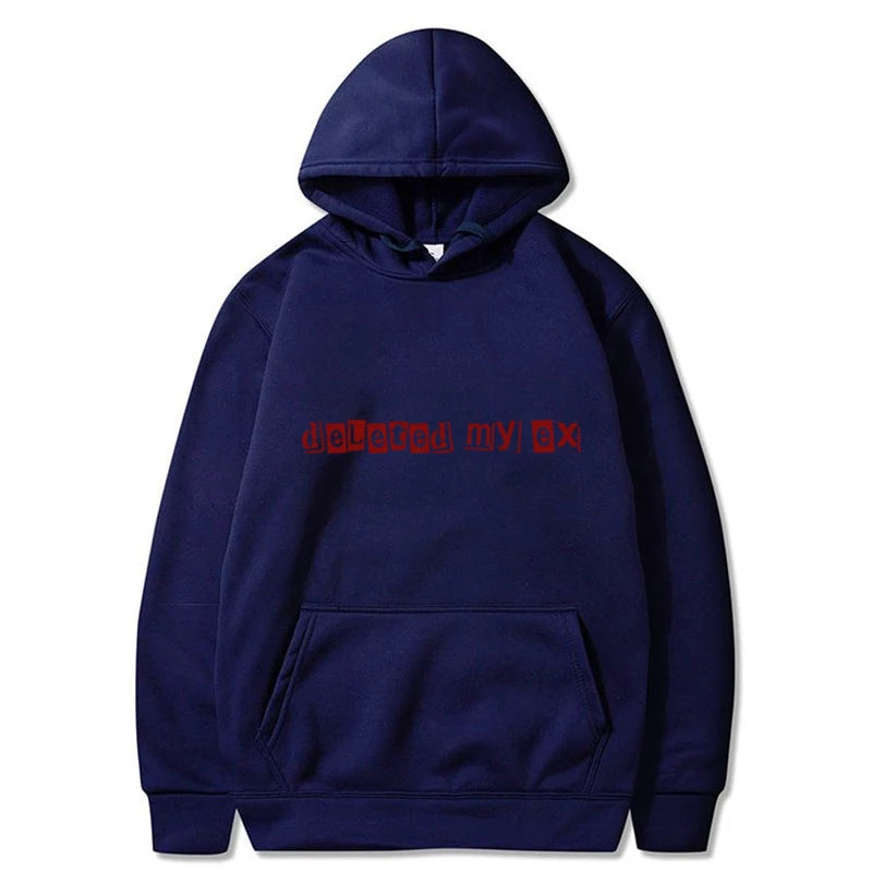 Peris Gems 40931-H01-SLAN / 4XL Deleted My Ex Funny Letter Y2k Graphic Hoodie Women&